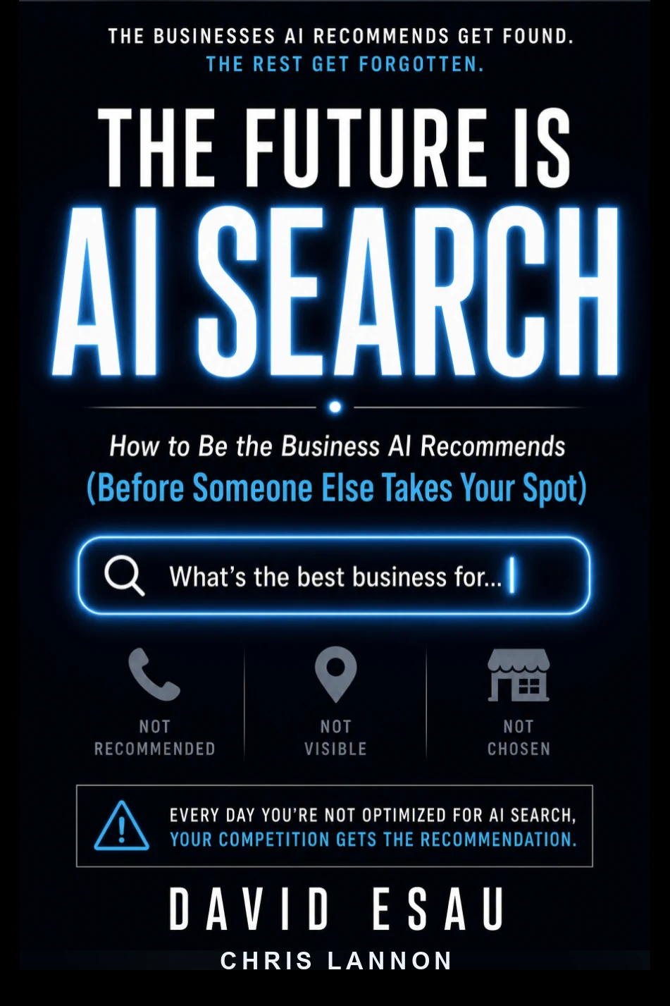 The Future Is AI Search by David Esau and Chris Lannon — book cover
