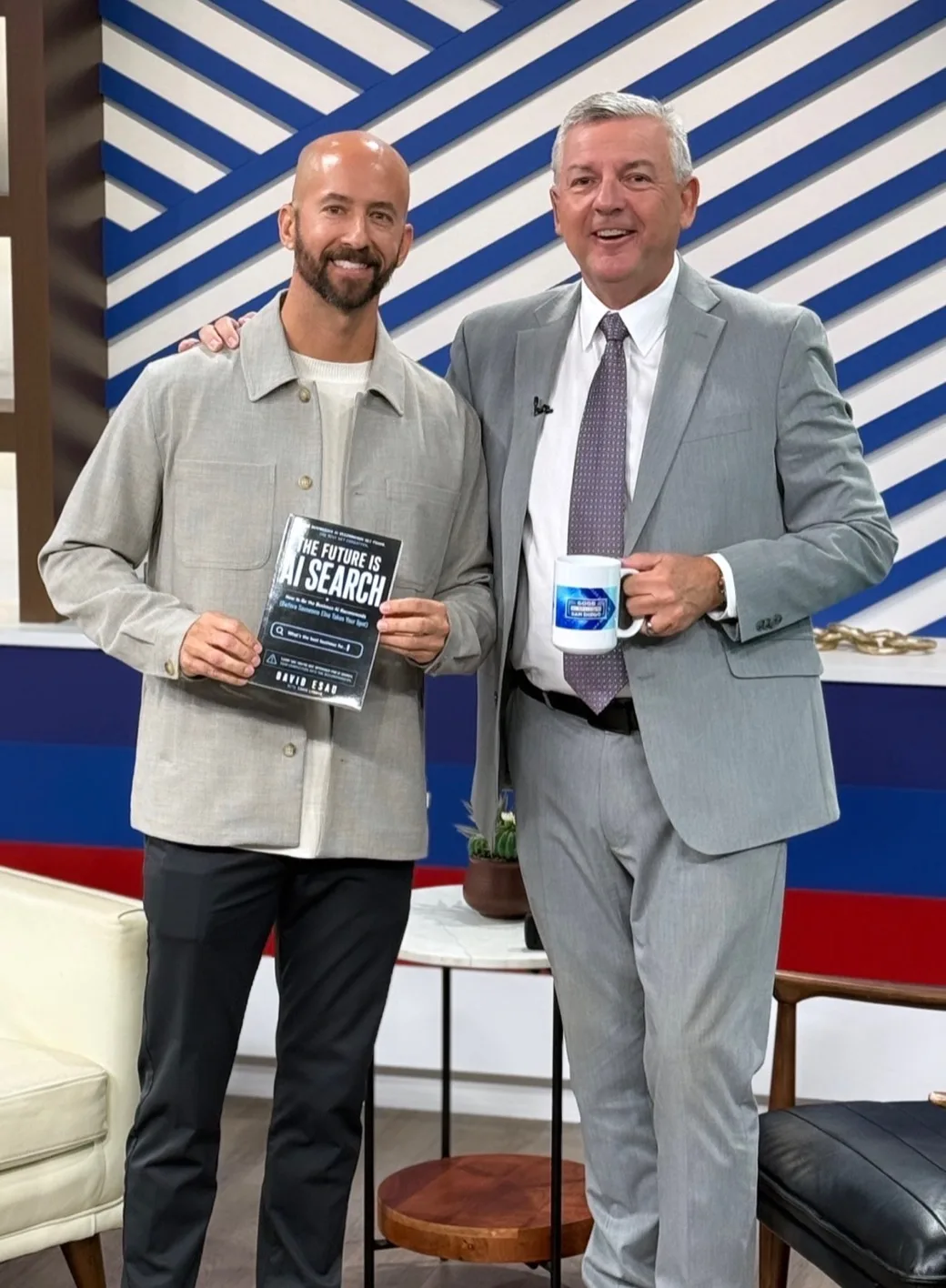 David Esau on Good Morning San Diego holding The Future Is AI Search
